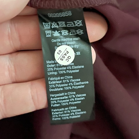 NEW CITY CHIC Cute Girl Fit and Flare Elbow Sleeve Midi Dress Burgundy Size 22 - Picture 8 of 9